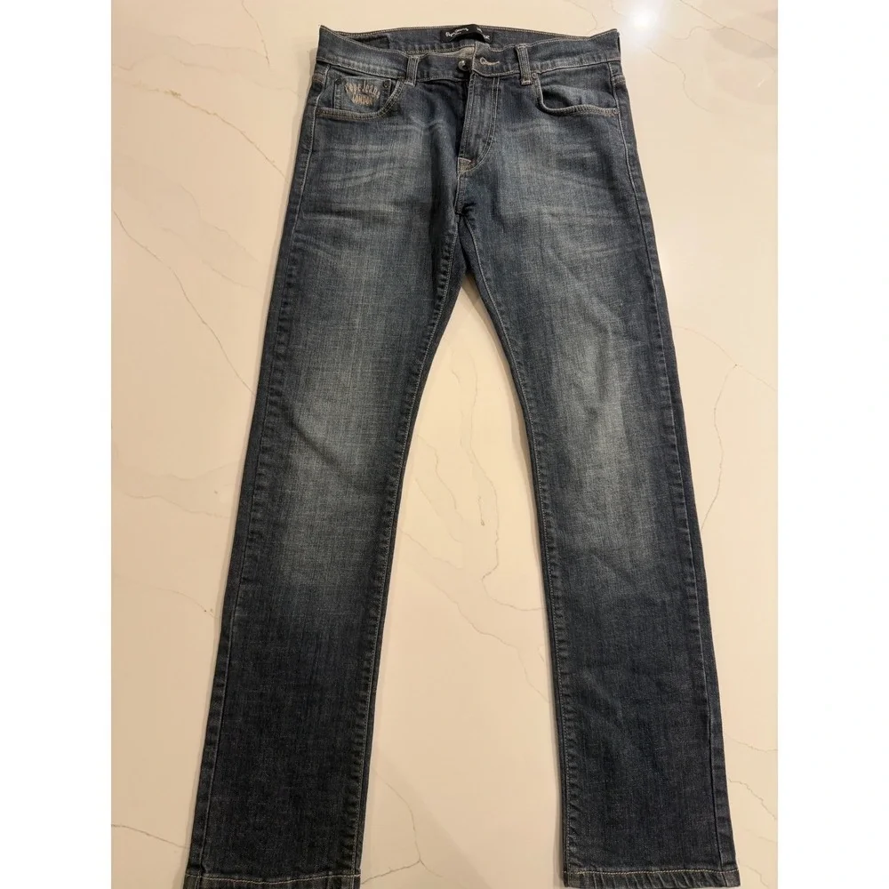 Pepe Jeans London‎ Vapour Mens Denim Jeans 34x34 Straight Fit Dark Wash